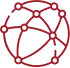TOP Worldwide icon of a globe symbolizing seamless global connectivity for international freight and logistics technology solutions.