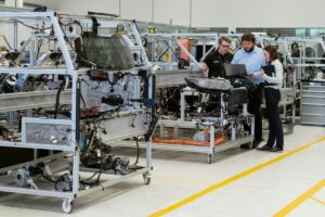 U.S. Manufacturing facility highlighting potential increases in domestic trucking demand and operational costs.