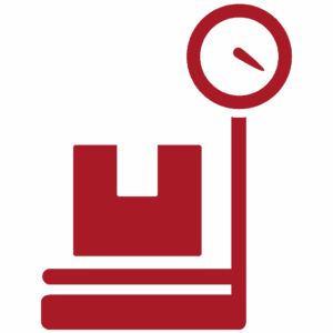 TOP Worldwide icon representing the future of LTL shipping with the new freight classification system, showing a box being weighed for accurate pricing and compliance.