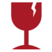 TOP Worldwide icon showing a fragile glass symbol representing Optimizing Freight Class for accurate LTL shipping rates and secure handling.