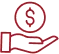 Icon representing TOP Worldwide cost-effective expedited freight solutions for fast, budget-friendly shipping.