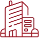 Corporate building icon representing TOP Worldwide headquarters and corporate office location for logistics and freight services.