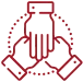 Dedicated carrier support icon symbolizing reliable assistance and partnerships for TOP Worldwide sales agents.