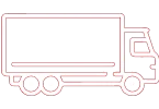 Icon representing TOP Worldwide 18-foot straight truck expedited freight services for medium-sized, time-sensitive shipments.