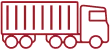 Icon representing TOP Worldwide large straight truck expedited freight services for high-volume, time-critical shipments.