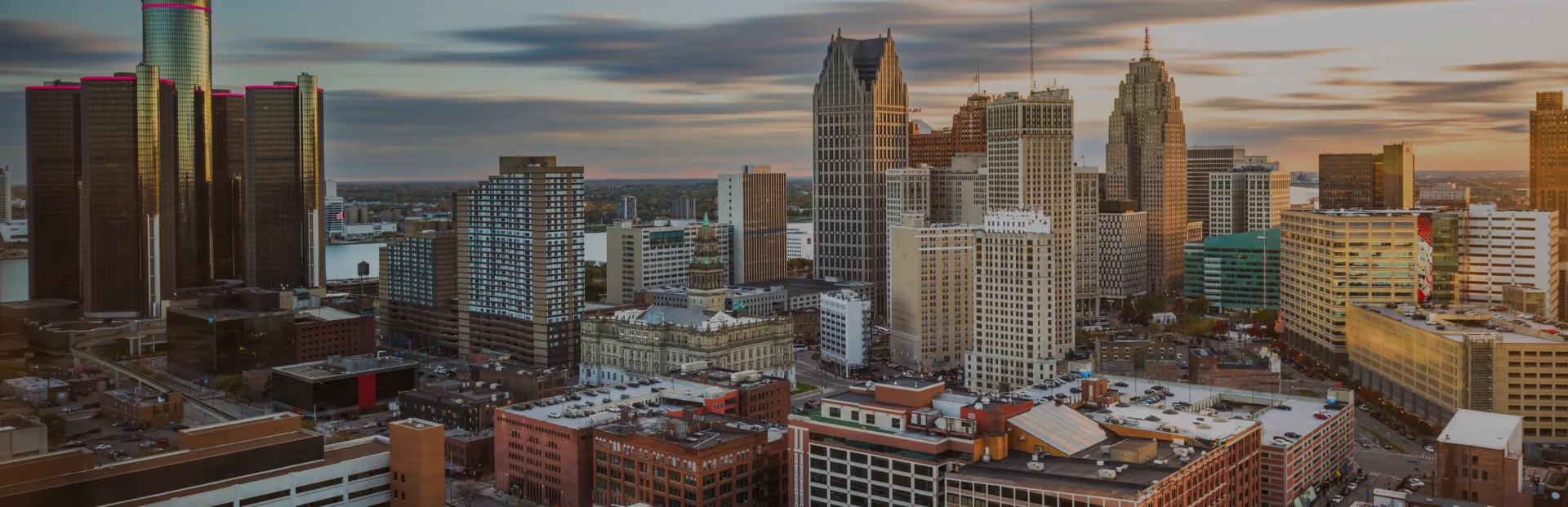 TOP Worldwide image of a North American city skyline representing reliable freight shipping, logistics, and supply chain solutions.
